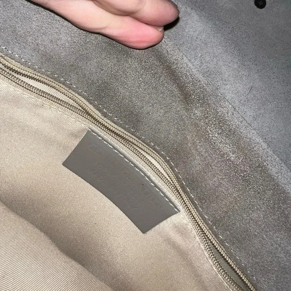 Made in Italy Borse in Pelle Genuine Leather Suede Metal Crossbody Should Clutch - Picture 4 of 7
